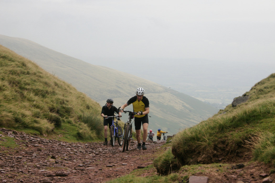 Pete, Joe, Neil and Nic On Way To Bwlch Ar Y Fan